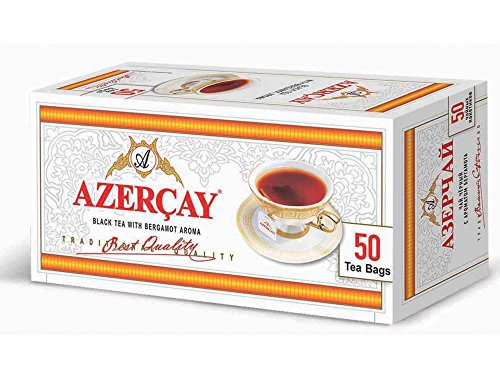 AZERCAY schwarzer Tee mit Bergamottearoma (2x100g) 200 g aus Aserbaidschan 2 x 50 Teebeutel a 2 g / Dogma Cay von Azercay
