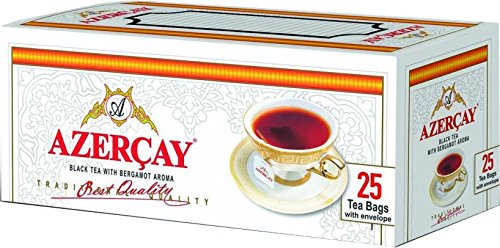 AZERCAY schwarzer Tee mit Bergamottearoma (3x50g)150 g aus Aserbaidschan 3 x 25 Teebeutel a 2 g / Dogma Cay von Azercay