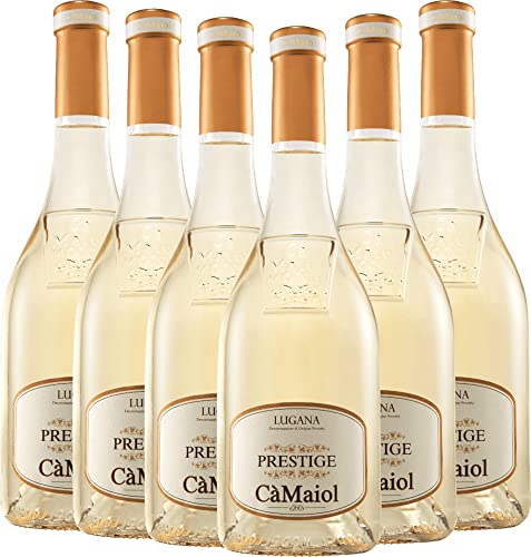 Prestige Lugana DOP - Cà Maiol - Weißwein 6 x 0,75l 2021 VINELLO - 6er - Weinpaket inkl. kostenlosem VINELLO.weinausgießer von Azienda Agricola Cà Maiol