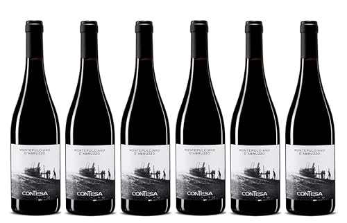 6x 0,75l - 2022er - Contesa - Montepulciano d'Abruzzo D.O.P. - Abruzzen - Italien - Rotwein trocken 6x 0,75l - 2022er - Contesa - Montepulciano d'Abruzzo D.O.P. - Abruzzen - Italien - Rotwein trocken von Azienda Agricola Contesa