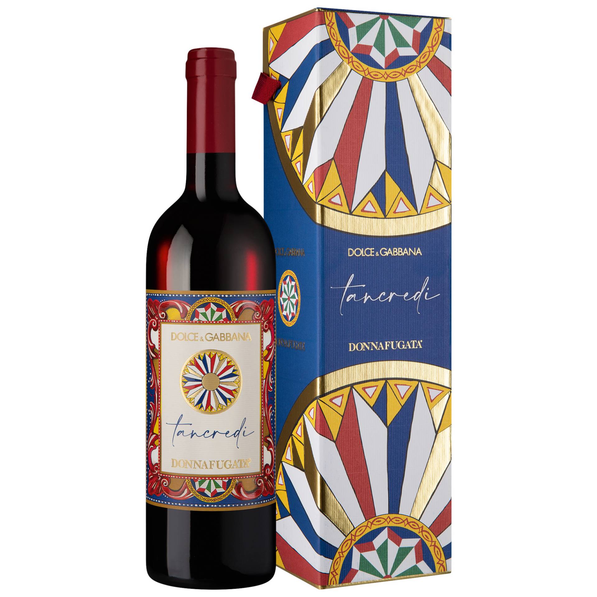 Tancredi Dolce & Gabbana e Donnafugata, Terre Siciliane IGT, Geschenketui, Sizilien, 2020, Rotwein Tancredi Dolce & Gabbana e Donnafugata, Terre Siciliane IGT, Geschenketui, Sizilien, 2020, Rotwein von Azienda Agricola Donnafugata Srl, Marsala, Italia