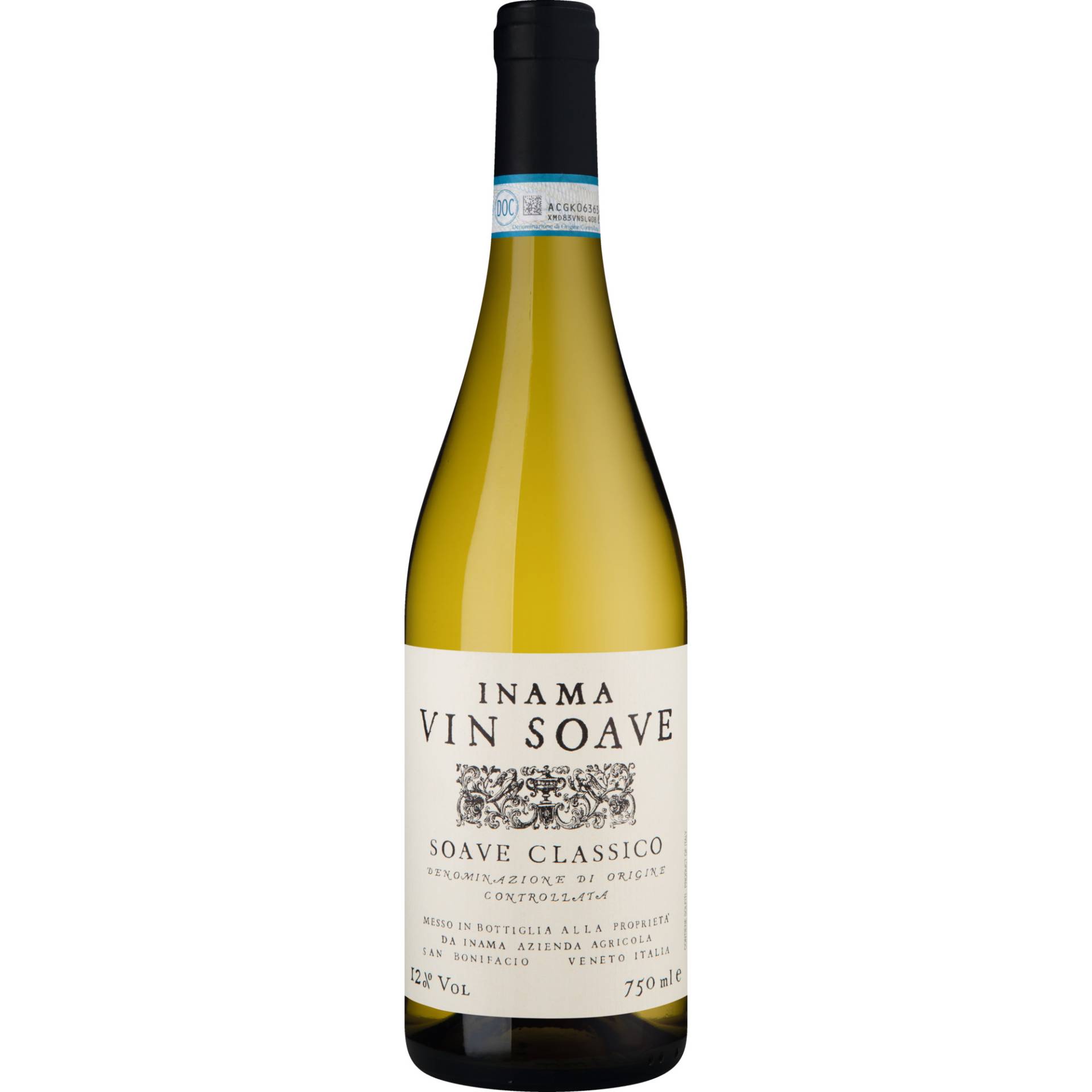 Vin Soave, Soave Classico DOC, Venetien, 2023, Weißwein von Azienda Agricola Inama, 37047 San Bonifacio (Veneto), Italy