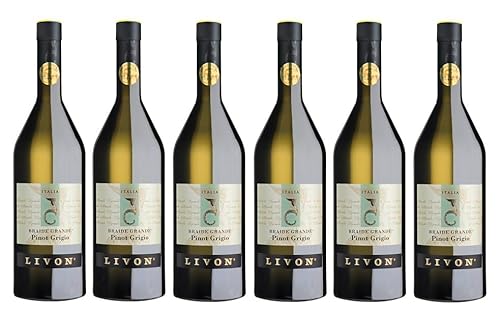 6x 0,75l - 2023er - Livon - Braide Grande - Pinot Grigio - Collio D.O.P. - Friaul - Italien - Weißwein trocken 6x 0,75l - 2023er - Livon - Braide Grande - Pinot Grigio - Collio D.O.P. - Friaul - Italien - Weißwein trocken von Azienda Agricola Livon