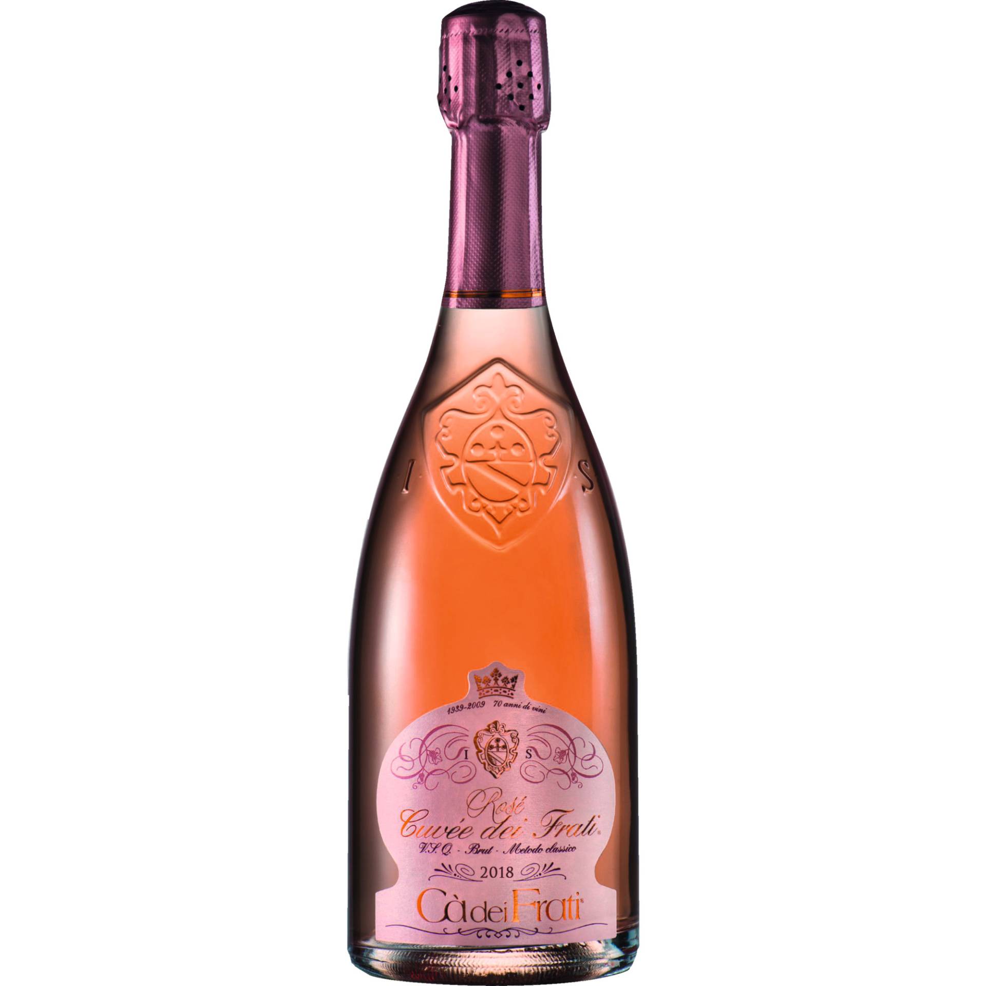 Rose Cuvée dei Frati, Brut Metodo Classico, Lombardei, Schaumwein Rose Cuvée dei Frati, Brut Metodo Classico, Lombardei, Schaumwein von Azienda Agricola ca die Frati di Dal Cero Pietro e Figli S.Ag.S Vitocoltori in Lugana di Simione-Italia