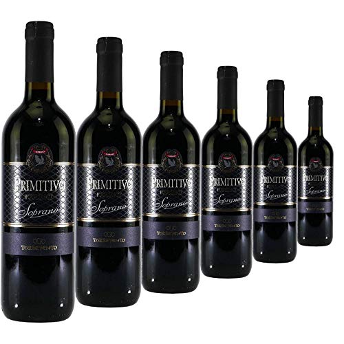 Rotwein Italien Primitivo Puglia IGT Soprano trocken (6x0,75L) von Azienda Vinicola Torrevento s-r-l. Corato Italien