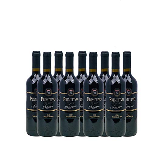 Rotwein Italien Primitivo Puglia IGT Soprano trocken (9x0,75L) von Azienda Vinicola Torrevento s-r-l. Corato Italien