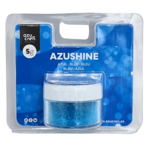 Azucren, Essbarer Glitter Blau AZUSHINE, Tortendekoration, Glitter für Getränke, Ideal zum Verzieren von Torten, Fondant, Buttercreme und Getränken, 5 Gramm Azucren, Essbarer Glitter Blau AZUSHINE, Tortendekoration, Glitter für Getränke, Ideal zum Verzieren von Torten, Fondant, Buttercreme und Getränken, 5 Gramm von Azucren