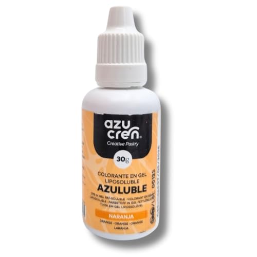 Azucren, Fettlösliche Lebensmittelfarbe, Orange, zur Verwendung in Pralinen, Sahne, Buttercreme, 30 G Azucren, Fettlösliche Lebensmittelfarbe, Orange, zur Verwendung in Pralinen, Sahne, Buttercreme, 30 G von Azucren
