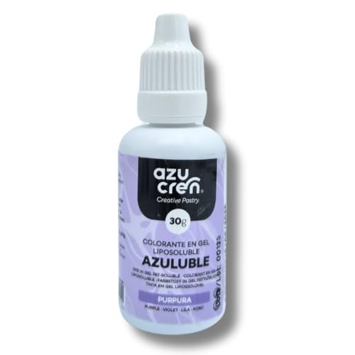 Azucren, Fettlösliche Lebensmittelfarbe, Purpura, zur Verwendung in Pralinen, Sahne, Buttercreme, 30 G von Azucren