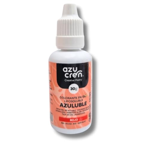 Azucren, Fettlösliche Lebensmittelfarbe, Rot, zur Verwendung in Pralinen, Sahne, Buttercreme, 30 G Azucren, Fettlösliche Lebensmittelfarbe, Rot, zur Verwendung in Pralinen, Sahne, Buttercreme, 30 G von Azucren