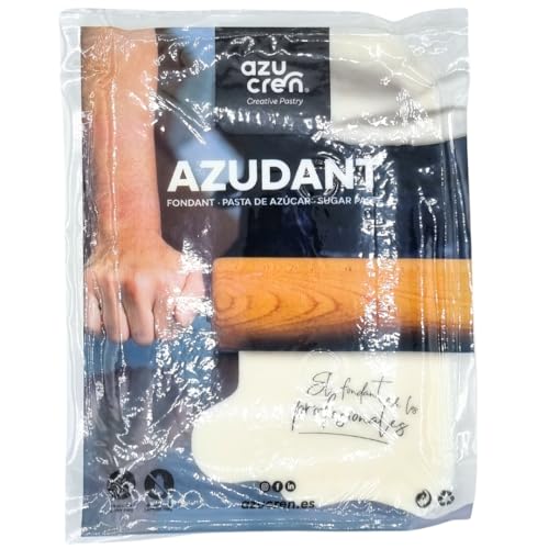 Azucren, Weißer Fondant, Zuckerpaste, Fondant für Kuchen und Figuren, 1 kg Azucren, Weißer Fondant, Zuckerpaste, Fondant für Kuchen und Figuren, 1 kg von Azucren