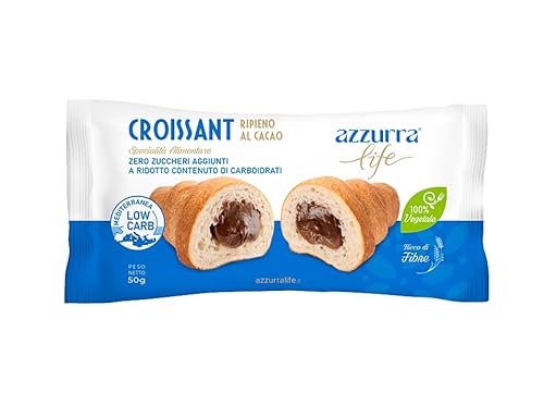 Croissant Low Carb gefüllt mit Kakao, 50 g. von Azzurra Life