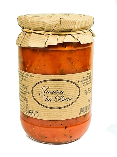 L' Atelier Gourmand | traditionell rumänischer Aufstrich mit Paprika, Aubergine & Tomaten "Zacusca lui Buni" 690 g - vegan, herzhaft als Dip, Sauce oder zum Verfeinern von Gerichten von B READY BS SRL