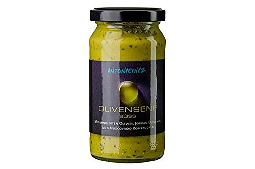 Olivensenf, süßer Senf mit kandierten Oliven, von Heiko Antoniewicz, 210 ml von B-schenkt GmbH