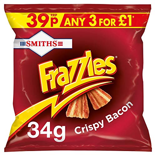 B00F9XNH08 Smiths Frazzles Crispy Bacon Flavour Corn Snacks x Case of 30 von Smiths