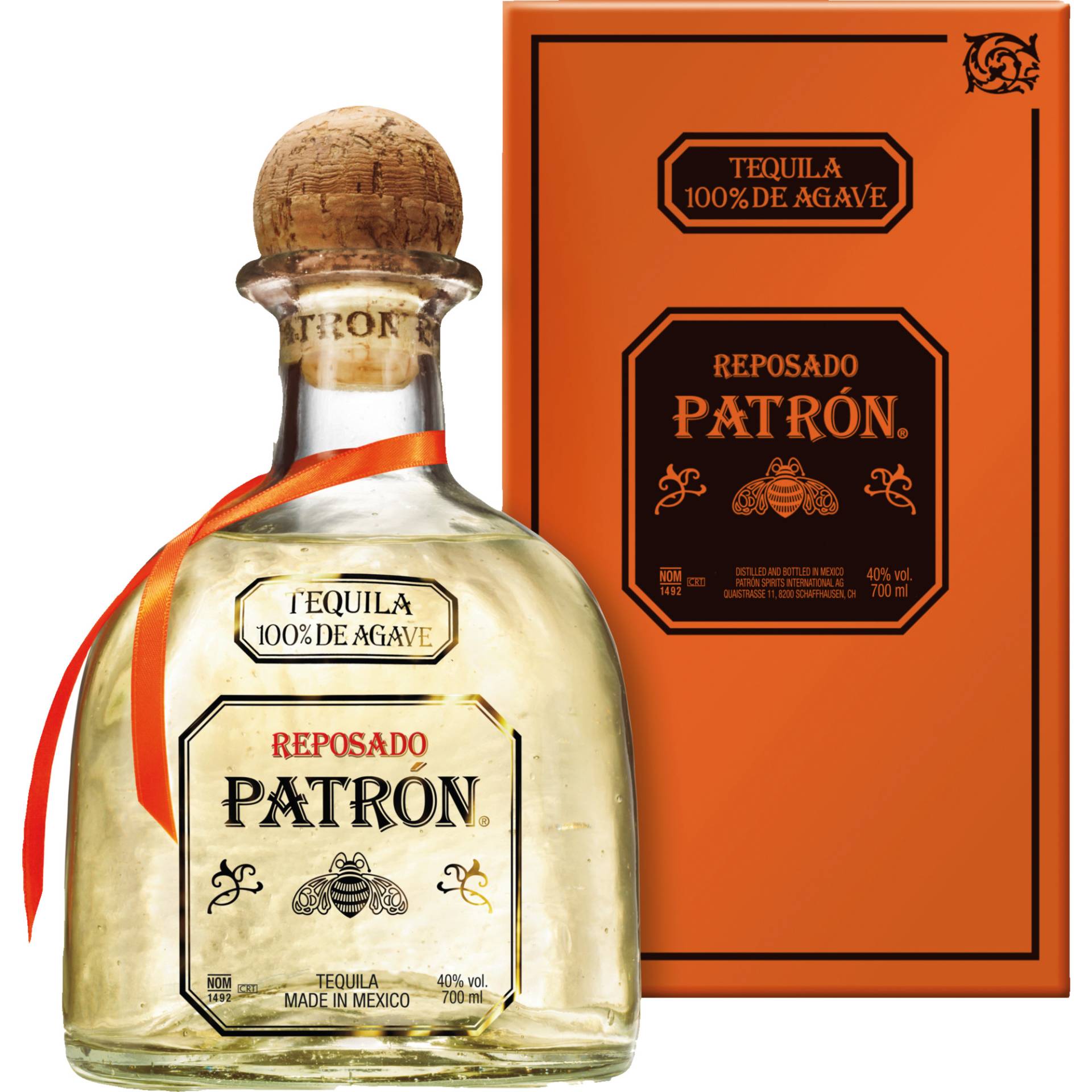 Patron Tequila Reposado, 0,7 L, 40% Vol., Spirituosen von BACARDI GmbH , Hindenburgstr. 49 , D-22297 Hamburg