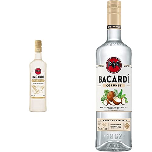 BACARDÍ Coquito Coconut Cream Liqueur Limited Edition, 70cl & Coconut Rum Spirit Drink (1 x 0.7 l) von BACARDI