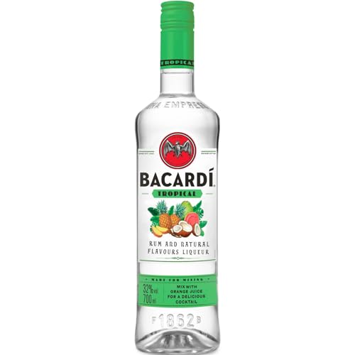 BACARDÍ Tropical, weißer Rum mit dem Geschmack tropischer Früchte, reife Ananas, cremige Kokosnuss, süße Guave, 32% Vol., 70 cl / 700 ml von BACARDI