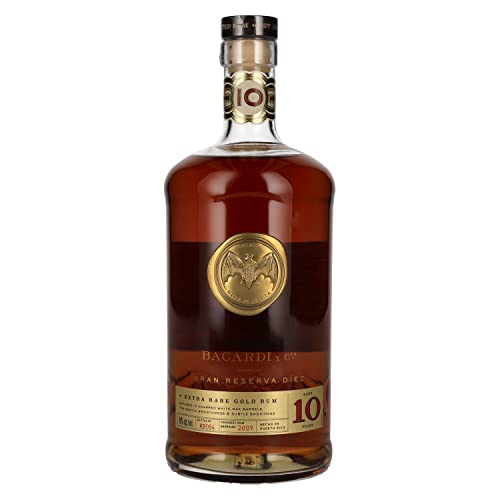 Bacardi 10 Años Gran Reserva Diez Extra Rare Gold Rum 40% Vol. 1l von BACARDI