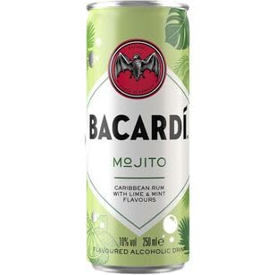 Bacardi Mojito alkoholisches Mischgetränk 10% 12-0,25l Dose von BACARDI