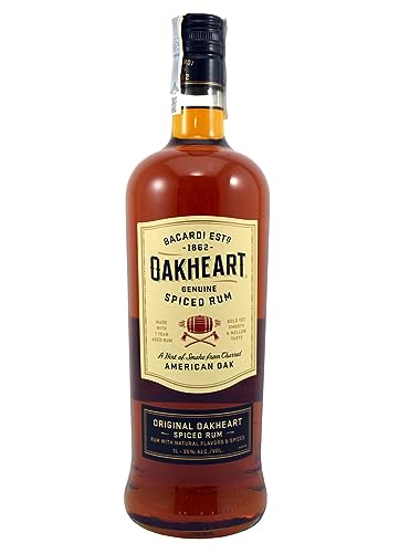 Bacardi Oakheart Spiced Rumspirituose (1 x 1 l) | 1l (1er Pack) von BACARDI