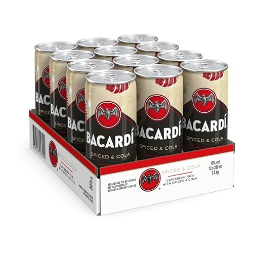 Bacardi Spiced & Cola alkoholisches Mischgetränk 10% 12-0,25l Dose Bacardi Spiced & Cola alkoholisches Mischgetränk 10% 12-0,25l Dose von BACARDI