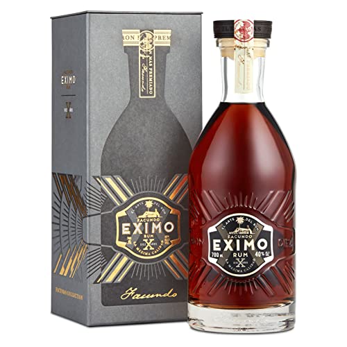 Facundo Eximo Premium Aged Dark Rum in Geschenkbox, tropisch gereifter dunkler Rum, bis zu 10 Jahre in Weißeiche gelagert, BACARDÍ, ideal als Geschenk, 40% Vol., 70 cl/700 ml von BACARDI