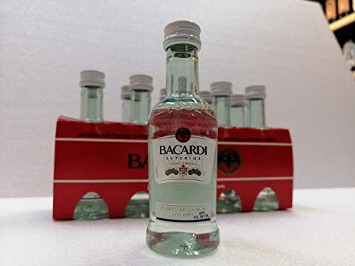Miniatur Ron Bacardi 10X5cl 40% Alkohol von BACARDI