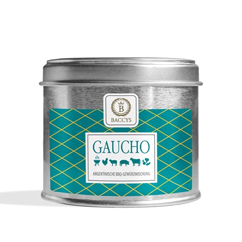 BACCYS Gewürzmischung GAUCHO 55g, Argentinische BBQ Gewürzmischung für BBQ Schwein Rind Gemüse Lamm Geflügel, Aromabeutel zum Grillen von BACCYS