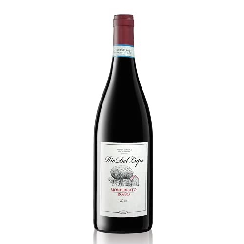 BACCYS RIO DEL LUPO Monferrato Rosso Rotwein 2013 Jahrgang 0,75L, italienischer Wein kräftig trocken aromatisch, 13,5% Vol. von BACCYS