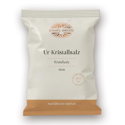 BÄRBEL DREXEL® Rosa Kristallsalz (Tiefebenen Rand Himalaya) FEIN, feines Natursalz (750g) Für Feinschmecker, 100% Veganes Speisesalz, Reines Steinsalz, Naturbelassen Unbehandelt, Ur-Salz von BÄRBEL DREXEL