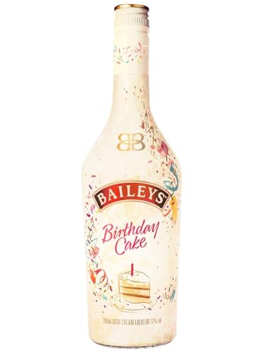 Baileys Birthday Cake | B-Corp zertifiziert | Original Irish Cream Likör | Köstlicher Geburtstagskuchen im Glas | Genuss auf Eis oder im Cocktail |Perfekt zum Verschenken| 17% Vol | 700ml von Baileys