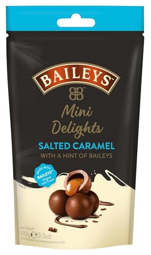 Baileys Chocolate Mini Delights Salted Caramel | 1 x 102 g | zartschmelzende Mini-Pralinen | Pralinen Geschenk | gefüllt mit Baileys Likör und gesalzenem Karamell von Baileys