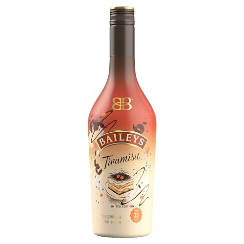 Baileys Tiramisu, B-Corp zertifiziert, Original Irish Cream Likör, Limitierte Edition, Genuss auf Eis oder im Cocktail, 17% vol, 700ml Einzelflasche von Baileys