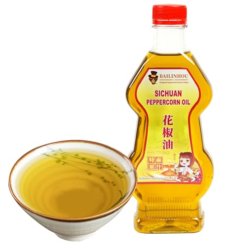 Authentisches Sichuan-Pfefferkornöl, 400 ml, Szechuan-Kaktus-Öl, Pfefferkorn-Geschmacksöl, chinesisches Pfeffer-Rapssamen, original importiert aus Porzellan (Pfefferkornöl) von BAILINHOU