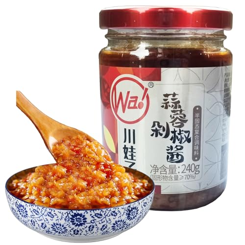 BAILINHOU Chinesische Chili-Knoblauchsauce asiatische Rührbraten 240 g, Original importiert aus China von BAILINHOU