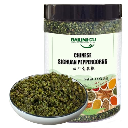 BAILINHOU Premium Szechuan Grüner Pfeffer [rote und grüne Paprika] 114g Chinesischer Pfeffer. Originalimport aus Szechuan, China. von BAILINHOU