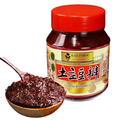 Premium-Pixian-Breitbohnenpaste mit Chiliöl, chinesische Doubanjiang-Chilipaste, 1,1 Pfund/500 g - ORIGINAL IMPORTIERT aus Sichuan von BAILINHOU