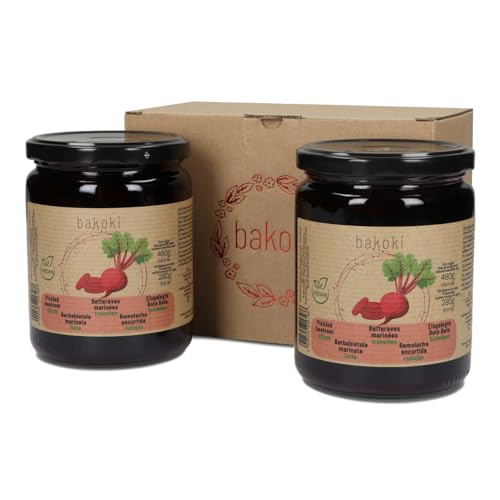 BAKOKI Premium eingelegte Rote Bete in Scheiben, 2 x 480g (2er Pack) von BAKOKI