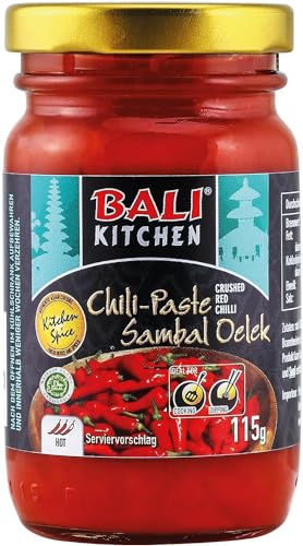 Bali Kitchen Sambal Oelek, scharf, 6er Pack (6 x 115 g) von BALI KITCHEN