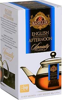BASILUR Specialty English Afternoon Pot Sachet schwarzer Tee 10x4g von BALISUR