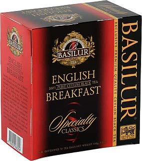BASILUR Specialty English Breakfast schwarzer Tee 50x2g von BALISUR