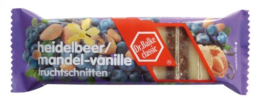 Heidelbeer/Mandel-Vanille-Fruchtschnitten (0.1 Kg) von BALKE (FRUCHTWERK)