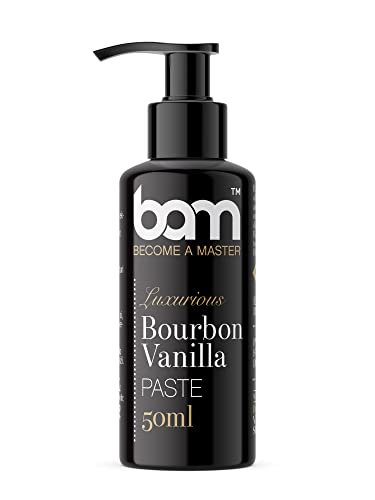 BAM Luxuriöse Bourbon-Vanillepaste, Home and Pro Baking, Vanilleextrakt aus Madagaskar für Desserts (50 ml (70 g)) BAM Luxuriöse Bourbon-Vanillepaste, Home and Pro Baking, Vanilleextrakt aus Madagaskar für Desserts (50 ml (70 g)) von BAM