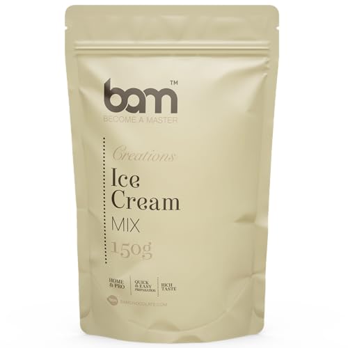 BAM Dessert-Mischungen, schnelle und einfache Zubereitung, Backen für Zuhause und Profi, reichhaltiger Geschmack (Eiscreme-Mix, 150 g) BAM Dessert-Mischungen, schnelle und einfache Zubereitung, Backen für Zuhause und Profi, reichhaltiger Geschmack (Eiscreme-Mix, 150 g) von BAM