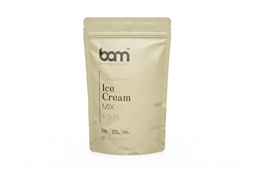 BAM Dessert-Mischungen, schnelle und einfache Zubereitung, Backen für Zuhause und Profi, reichhaltiger Geschmack (Eiscreme-Mix, 150 g) von BAM