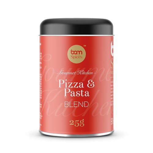 BAM Gewürzmischungen, Perfekt zum Kochen, Backen, Grillen Würzmischung (Pizza und Pasta, 25 g) von BAM