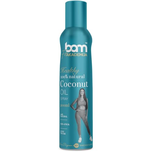 BAM Öl-Spray, Natürliches 100% Öl-Kochspray, Für gesundes Kochen und Braten, 200 ml (Kokosnussöl) BAM Öl-Spray, Natürliches 100% Öl-Kochspray, Für gesundes Kochen und Braten, 200 ml (Kokosnussöl) von BAM