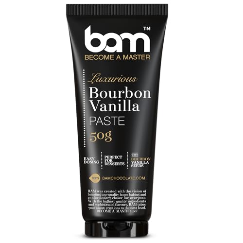 BAM Luxuriöse Bourbon-Vanillepaste, Home and Pro Baking, Vanilleextrakt aus Madagaskar für Desserts, 50 Gramm BAM Luxuriöse Bourbon-Vanillepaste, Home and Pro Baking, Vanilleextrakt aus Madagaskar für Desserts, 50 Gramm von BAM