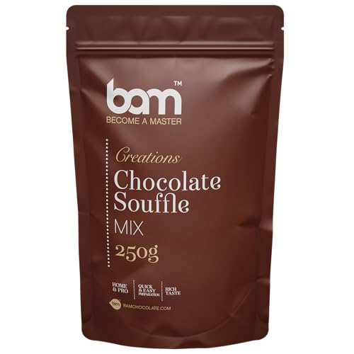 BAM Dessert-Mischungen, schnelle und einfache Zubereitung, Backen für Zuhause und Profi, reichhaltiger Geschmack (Schokoladensoufflé-Mix, 250 g) BAM Dessert-Mischungen, schnelle und einfache Zubereitung, Backen für Zuhause und Profi, reichhaltiger Geschmack (Schokoladensoufflé-Mix, 250 g) von BAM